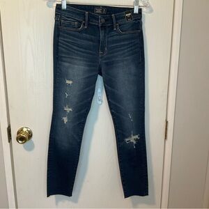 Abercrombie & Fitch Dark Blue Distressed Jeans